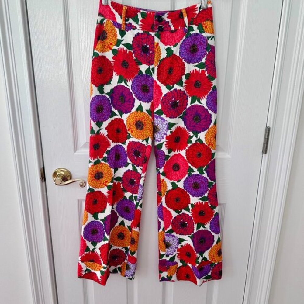 La DoubleJ Hendrix Floral Trousers in 'Zinnie' pattern XS